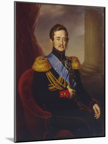 Portrait of Ivan Fyodorovich Paskevich, Count of Erivan, Viceroy of the Kingdom of Poland, 1845-Jan Ksawery Kaniewski-Mounted Giclee Print