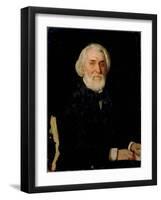 Portrait of Ivan S. Turgenev (1818-83), 1879-Ilya Efimovich Repin-Framed Giclee Print