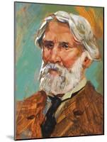 Portrait of Ivan Sergeyevich Turgenev (Orel, 1818-Bougival, 1883), Russian Writer-null-Mounted Giclee Print