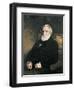 Portrait of Ivan Sergueievich Turgenev-Ilya Yefimovich Repin-Framed Art Print