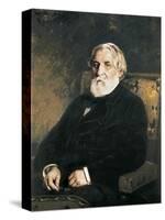 Portrait of Ivan Sergueievich Turgenev-Ilya Yefimovich Repin-Stretched Canvas