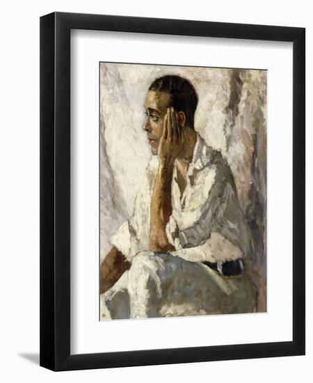 Portrait of J.A. Gandarillas, 1922-Christopher Wood-Framed Giclee Print