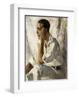 Portrait of J.A. Gandarillas, 1922-Christopher Wood-Framed Giclee Print