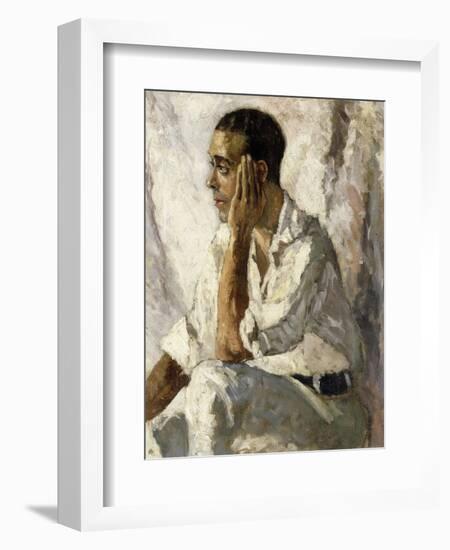 Portrait of J.A. Gandarillas, 1922-Christopher Wood-Framed Giclee Print