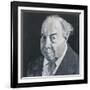 Portrait of J.B. Priestley, illustration for 'The Listener', 1970s-Barry Fantoni-Framed Giclee Print