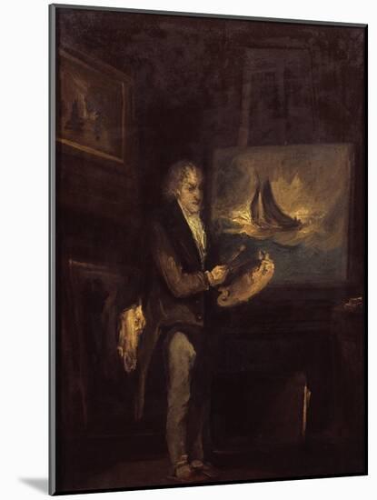 Portrait of J.M.W. Turner, R.A.-John Thomas Smith-Mounted Giclee Print