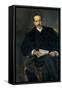 Portrait of Jacinto Octavio Picón, 1903, Spanish School-Jose Villegas cordero-Framed Stretched Canvas