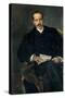 Portrait of Jacinto Octavio Picón, 1903, Spanish School-Jose Villegas cordero-Stretched Canvas