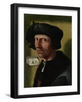 Portrait of Jacob Cornelisz Van Oostsanen, C.1533-Jacob Cornelisz van Oostsanen-Framed Giclee Print