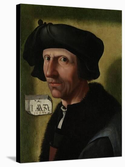 Portrait of Jacob Cornelisz Van Oostsanen-Jacob Cornelisz van Oostsanen-Stretched Canvas