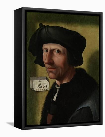 Portrait of Jacob Cornelisz Van Oostsanen-Jacob Cornelisz van Oostsanen-Framed Stretched Canvas