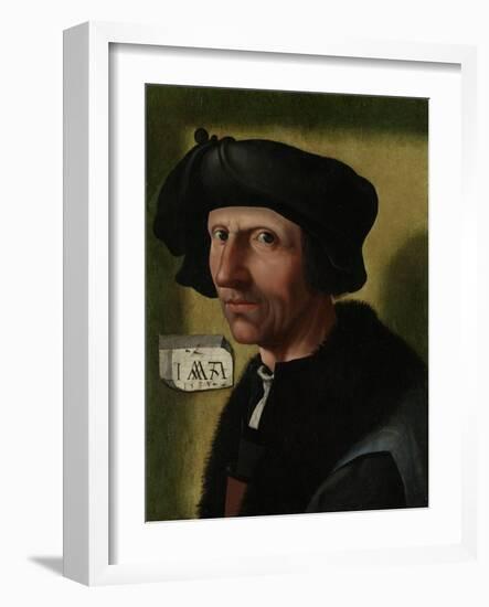 Portrait of Jacob Cornelisz Van Oostsanen-Jacob Cornelisz van Oostsanen-Framed Art Print