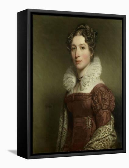 Portrait of Jacoba Vetter, Wife of Pieter Meijer Warnars, Bookseller in Amsterdam-Charles Howard Hodges-Framed Stretched Canvas