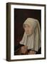 Portrait of Jacomina Claesdr Van Ruyven, Wife of Arent Franckensz Van Der Mee-Master of Alkmaar-Framed Art Print