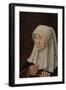 Portrait of Jacomina Claesdr Van Ruyven, Wife of Arent Franckensz Van Der Mee-Master of Alkmaar-Framed Art Print