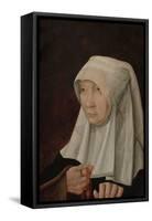 Portrait of Jacomina Claesdr Van Ruyven, Wife of Arent Franckensz Van Der Mee-Master of Alkmaar-Framed Stretched Canvas