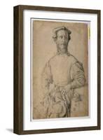 Portrait of Jacopo Pontormo-Agnolo Bronzino-Framed Giclee Print