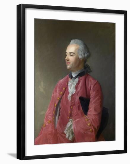 Portrait of Jacques Cazotte (1719-92) C.1760-65 (Oil on Canvas)-Jean-Baptiste Perronneau-Framed Giclee Print