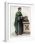 Portrait of Jacques Coeur (1395-1456), French merchant-French School-Framed Giclee Print