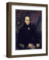 Portrait of Jacques Fromental Levy Dit Halevy, by Francois Gabriel Lepaulle-null-Framed Giclee Print