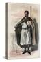 Portrait of Jacques of Molay (Molai) (1243-1314), Grand Master of the Knights Templar-French School-Stretched Canvas