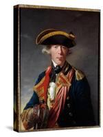 Portrait of James Cook (1728 - 1779), British Navigator around 1766 - 1768.Painting by Joseph Wrigh-Joseph Wright of Derby-Stretched Canvas