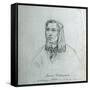 Portrait of James Delaware - a Delaware Indian-Gustav Sohon-Framed Stretched Canvas