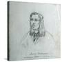 Portrait of James Delaware - a Delaware Indian-Gustav Sohon-Stretched Canvas