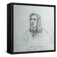 Portrait of James Delaware - a Delaware Indian-Gustav Sohon-Framed Stretched Canvas