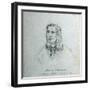 Portrait of James Delaware - a Delaware Indian-Gustav Sohon-Framed Giclee Print