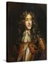 Portrait of James, Duke of York (1633-1701) as Lord High Admiral, Later King James II of England-Henry Gascars-Stretched Canvas