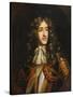 Portrait of James, Duke of York (1633-1701) as Lord High Admiral, Later King James II of England-Henry Gascars-Stretched Canvas