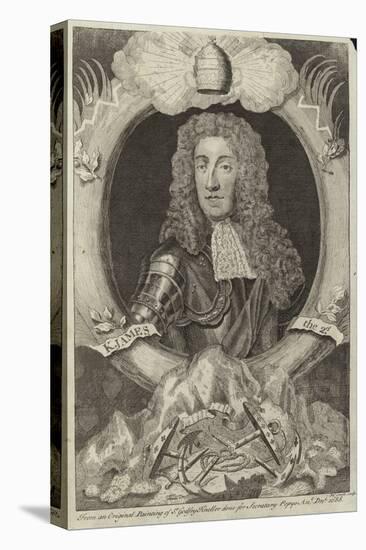 Portrait of James II of England and Ireland-Godfrey Kneller-Stretched Canvas