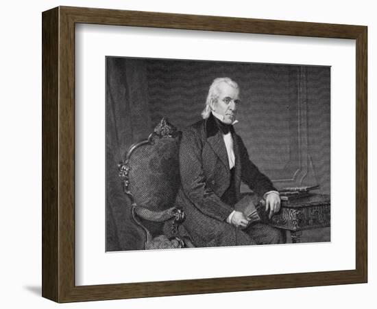 Portrait of James Knox Polk (1795-1849) (Detail)-Alonzo Chappel-Framed Giclee Print