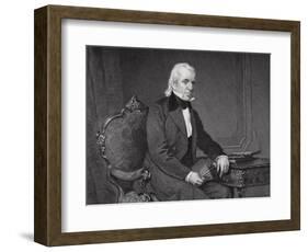 Portrait of James Knox Polk (1795-1849) (Detail)-Alonzo Chappel-Framed Giclee Print