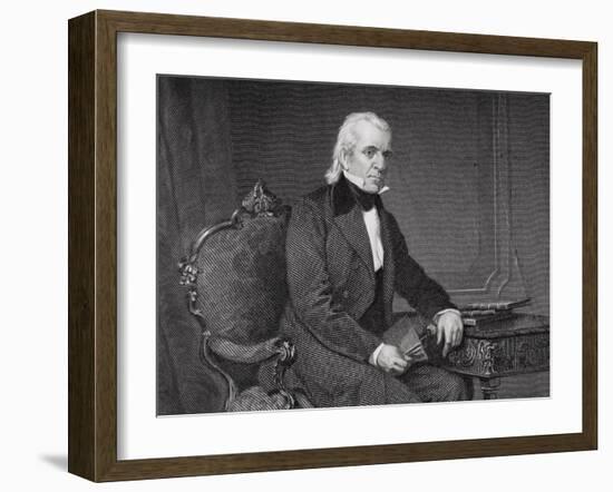 Portrait of James Knox Polk (1795-1849) (Detail)-Alonzo Chappel-Framed Giclee Print