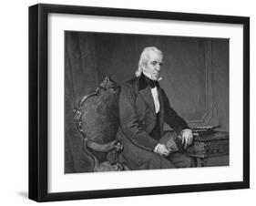 Portrait of James Knox Polk (1795-1849) (Detail)-Alonzo Chappel-Framed Giclee Print