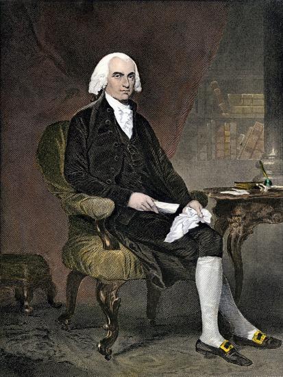 'Portrait of James Madison (1751-1836), American Statesman. President ...