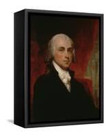 Portrait of James Madison (1751-1836)-George Peter Alexander Healy-Framed Stretched Canvas