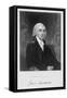 Portrait of James Madison, Engraved by William A. Wilmer-Gilbert Stuart-Framed Stretched Canvas