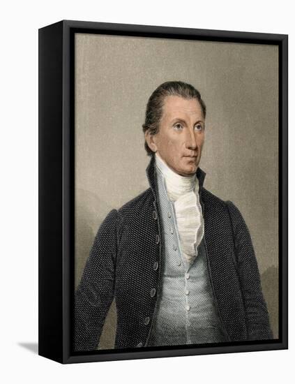 Portrait of James Monroe-null-Framed Stretched Canvas