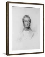 Portrait of James Ramsay, 10th Earl and 1st Marquess of Dalhousie-George Richmond-Framed Giclee Print