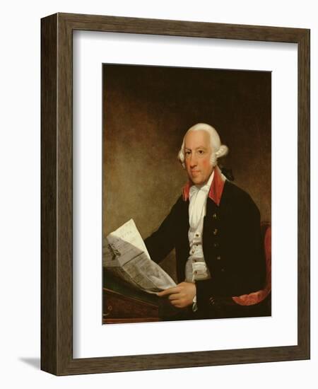 Portrait of James Rivington after a Painting by Gilbert Stuart (1755-1828), 1806-Ezra Ames-Framed Giclee Print