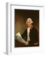 Portrait of James Rivington after a Painting by Gilbert Stuart (1755-1828), 1806-Ezra Ames-Framed Giclee Print