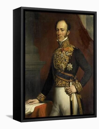 Portrait of Jan Jacob Rochussen, Governor-General of the Dutch East Indies-Nicolaas Pieneman-Framed Stretched Canvas