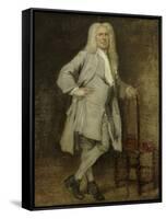 Portrait of Jan Lepeltak, Timber Merchant in Amsterdam-Cornelis Troost-Framed Stretched Canvas