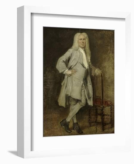 Portrait of Jan Lepeltak, Timber Merchant in Amsterdam-Cornelis Troost-Framed Art Print