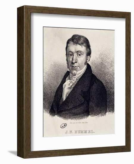 Portrait of Jan or Johann Nepomuk Hummel-null-Framed Giclee Print