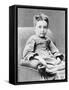 Portrait of Jan Sibelius as Child, Finnish Composer and Violinist-null-Framed Stretched Canvas