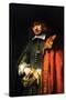 Portrait of Jan Six-Rembrandt van Rijn-Stretched Canvas